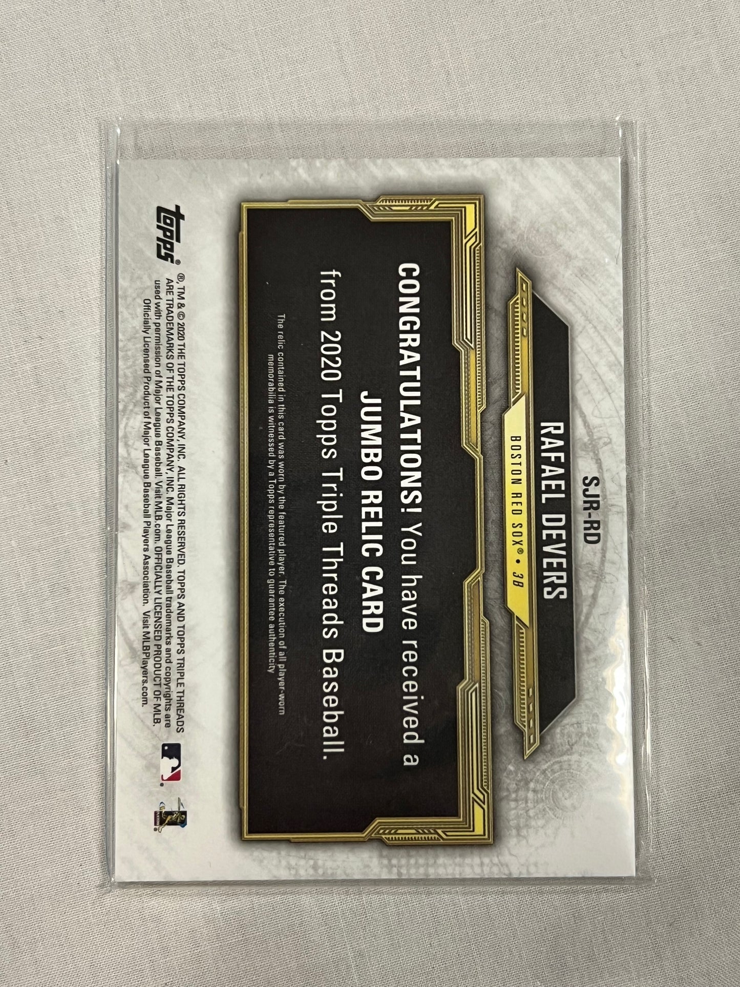 Rafael Devers Triple Threads patch /36