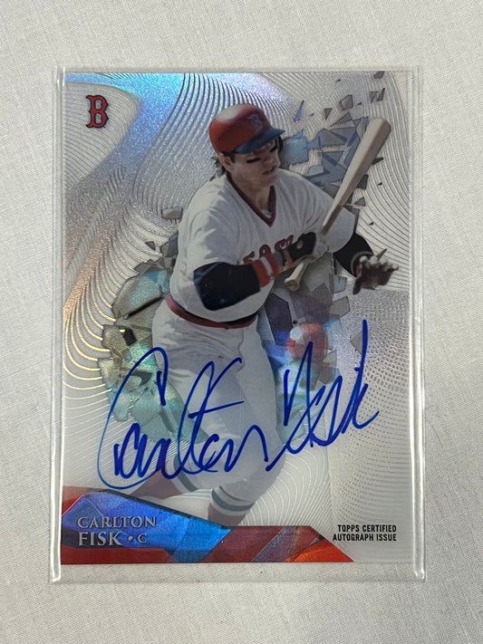Carlton Fisk High Tek On-Card Auto