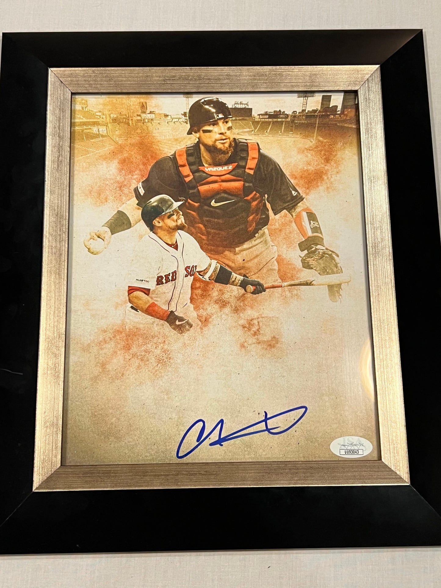 Cristian Vazquez Signed Boston Red Sox Picture