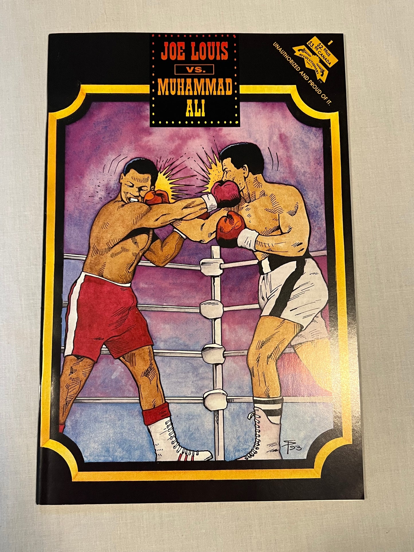 Ali vs. Louis 1993 Paper Cinema Comic