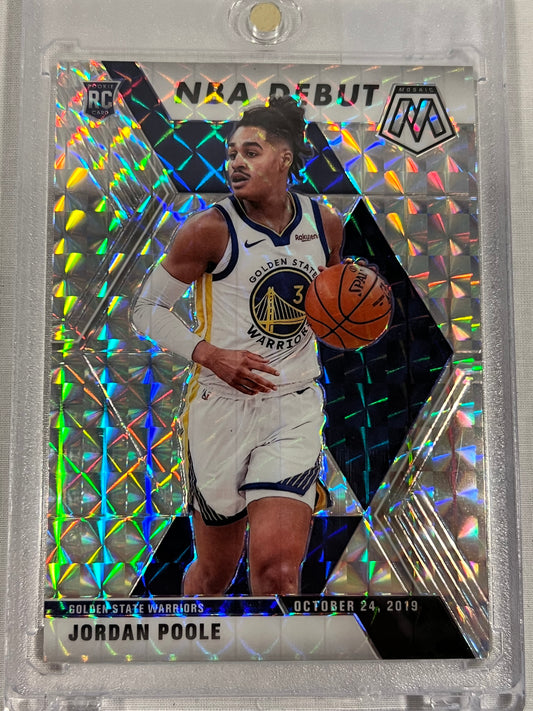 Jordan Poole Silver Mosaic Rookie