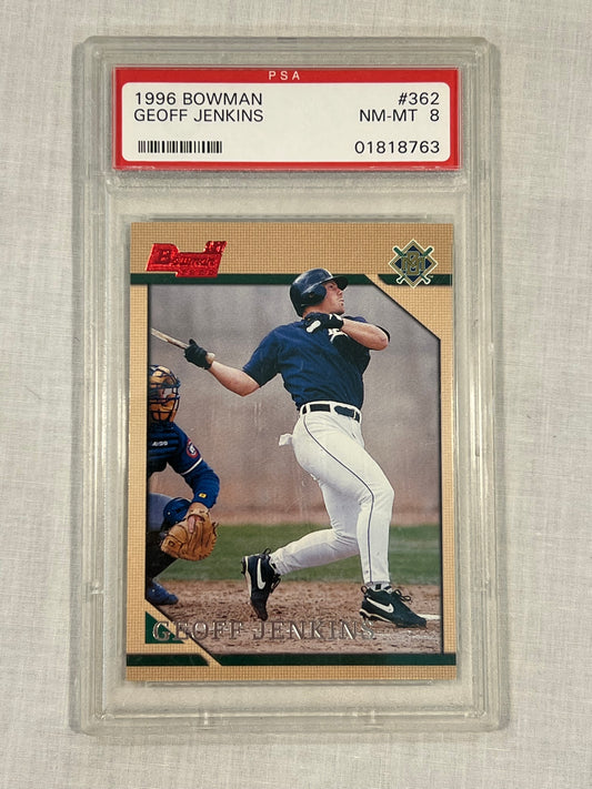 Geoff Jenkins PSA 8 Rookie