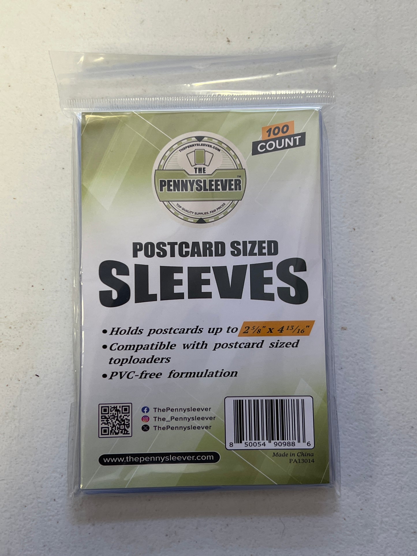 Postcard Sized Soft Sleeves