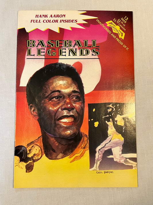 Hank Aaron 1993 Baseball Legends Comic