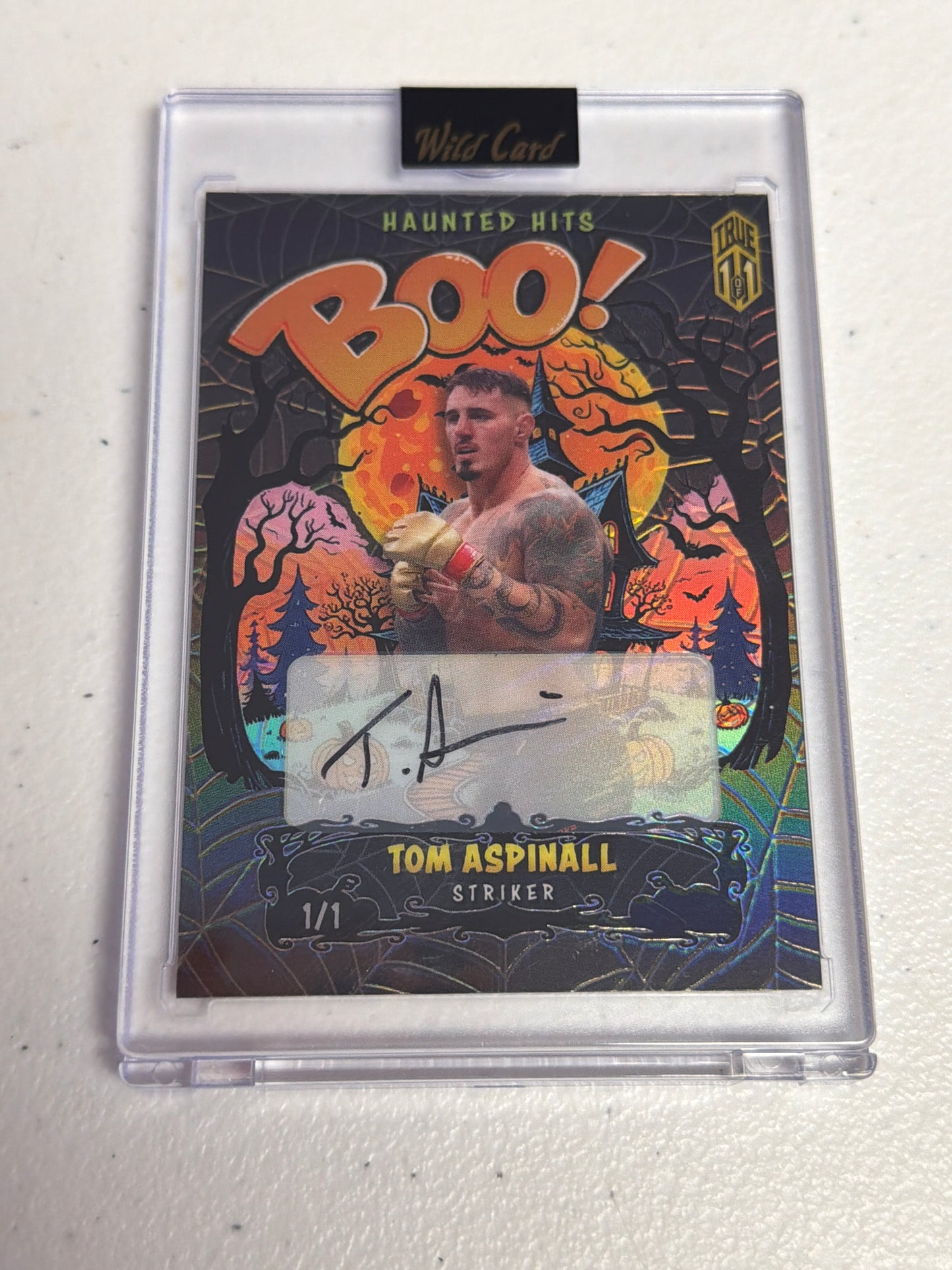 Tom Aspinall 1/1 Auto Haunted Hits