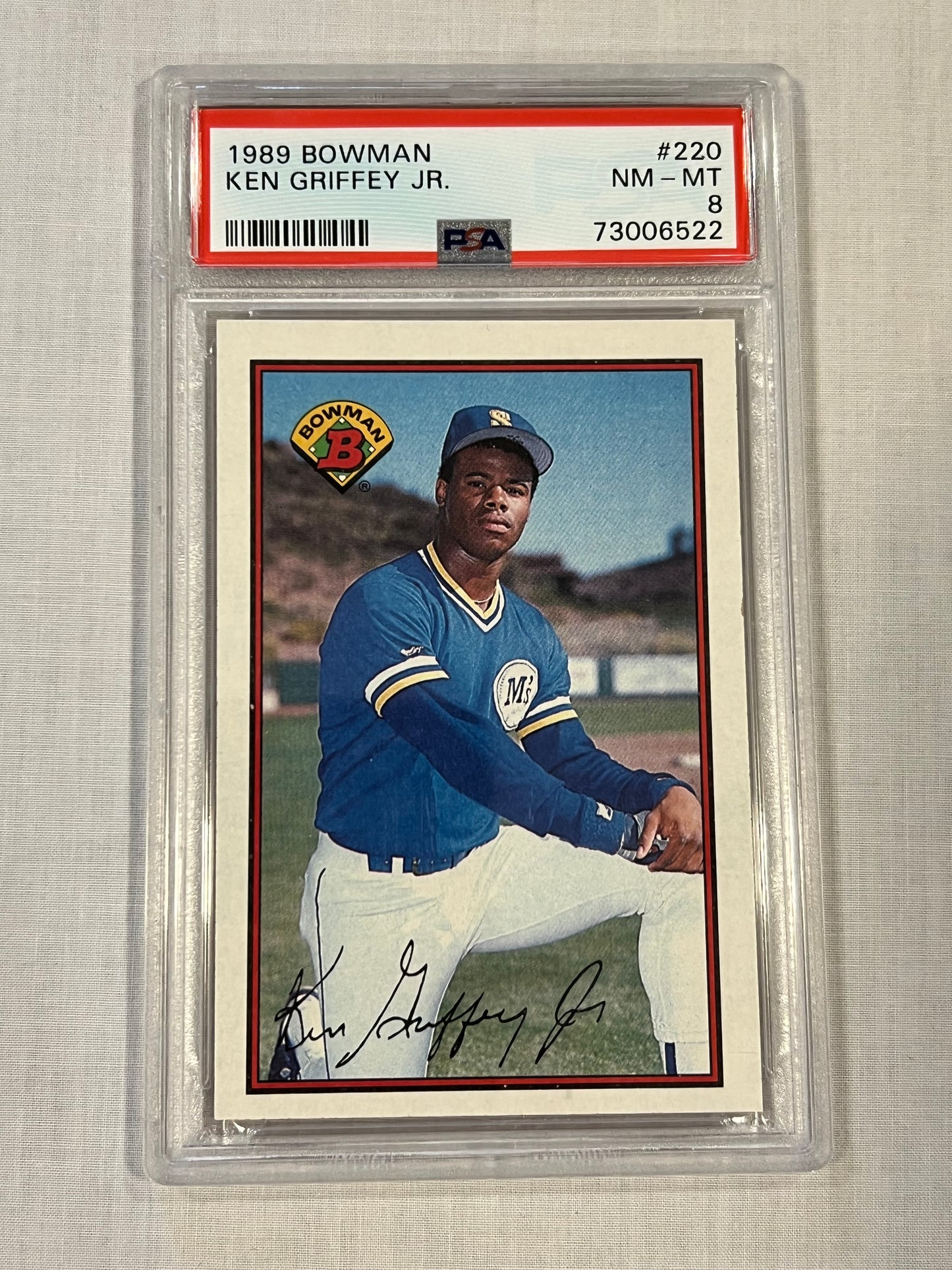 Ken Griffey Jr PSA 8 Bowman RC