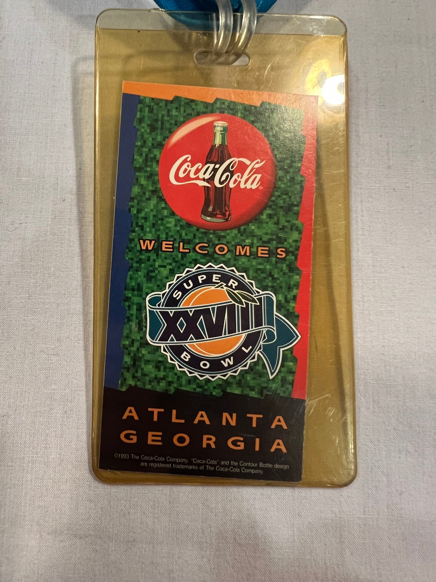 Super Bowl XXVIII 1993 Atlanta Cushion w/ Extras