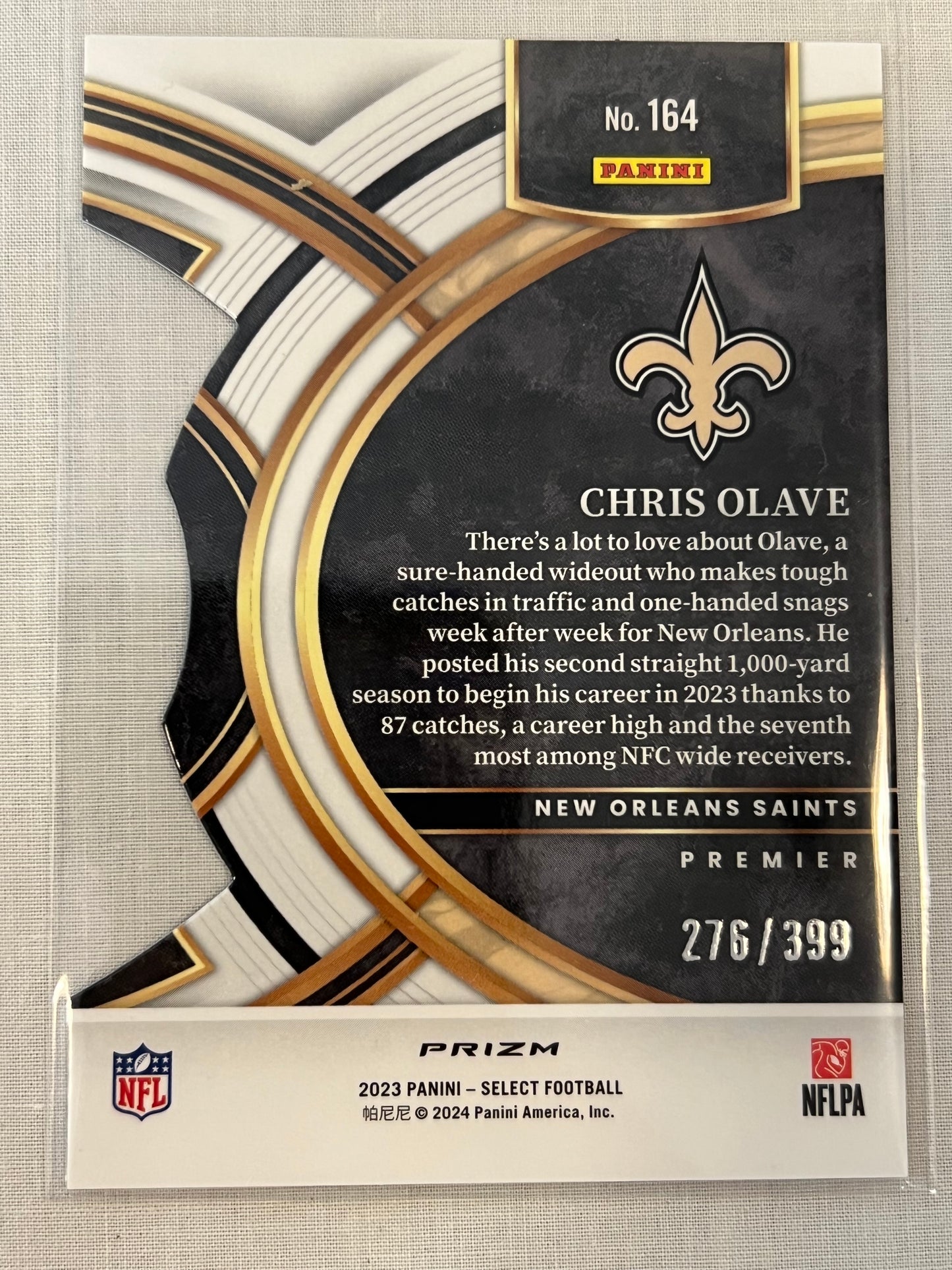 Chris Olave Select Orange Die Cut /399
