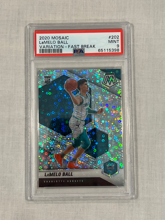 LaMelo Ball PSA 9 Rookie Variation Fast Break