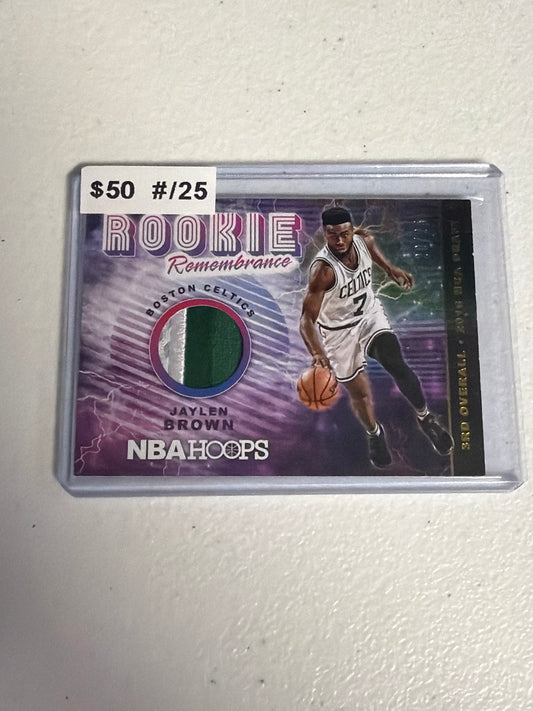 Jaylen Brown Rookie Remembrance Patch #/25
