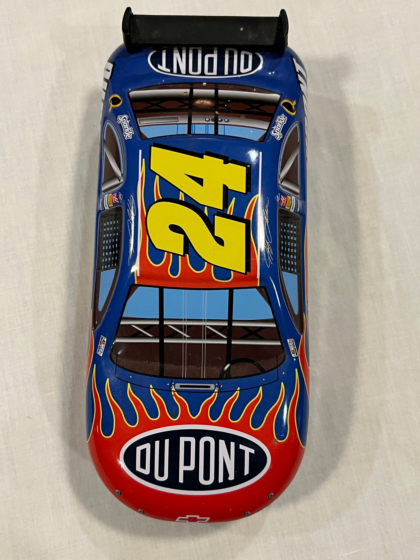 Jeff Gordon Tin Collectible Car with spoiler