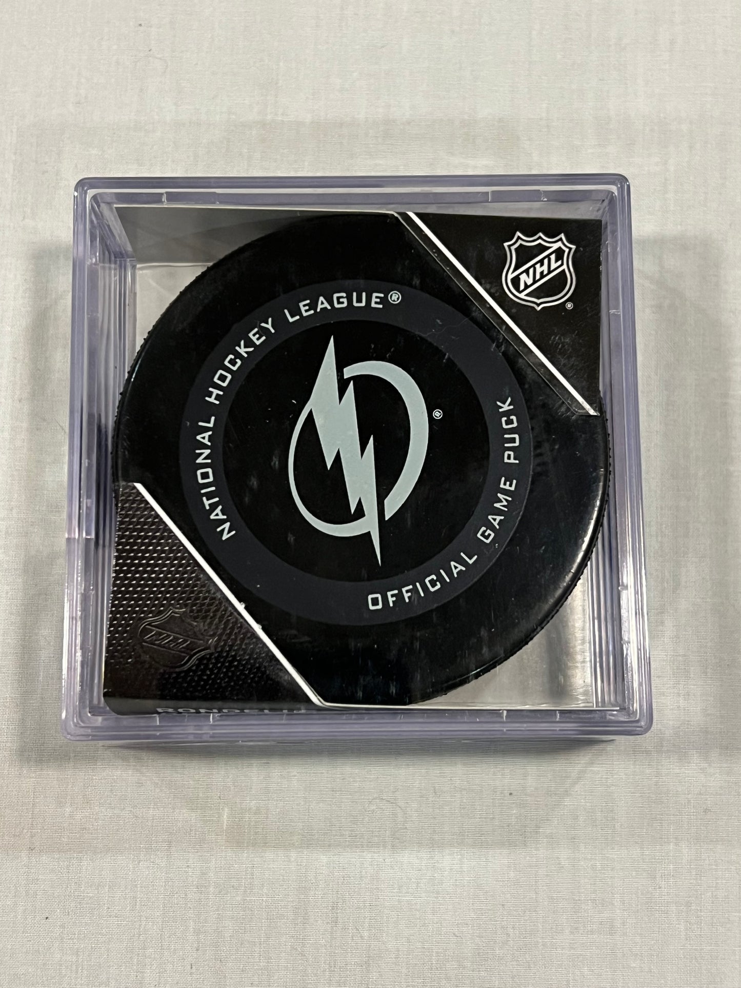 Tampa Bay Lightning Official Game Used Puck