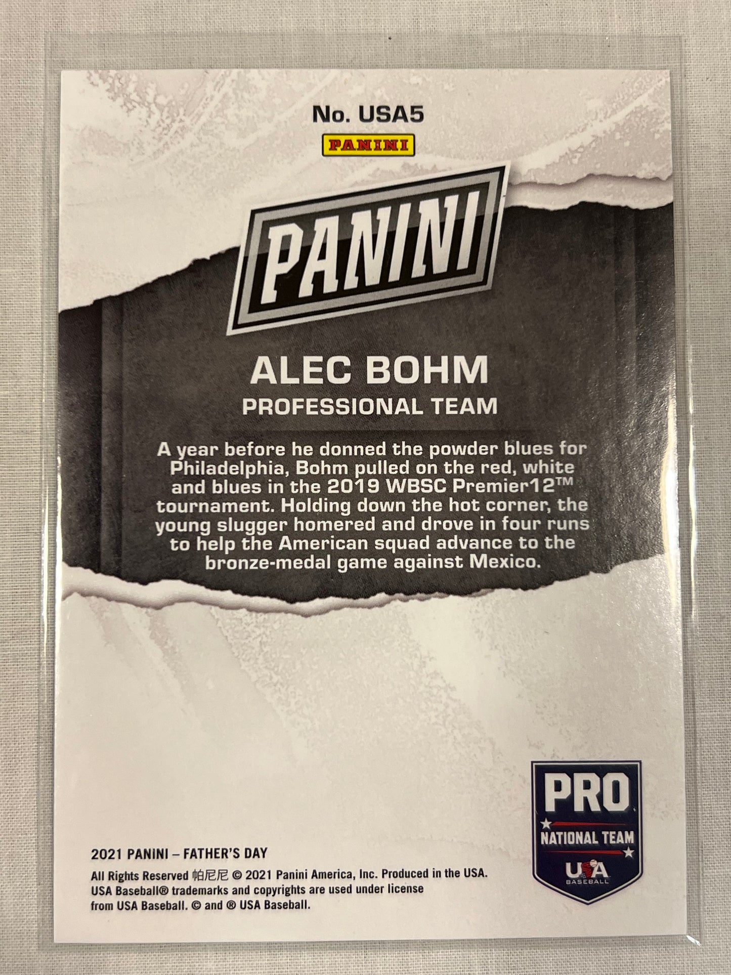 Alec Bohm USA /99