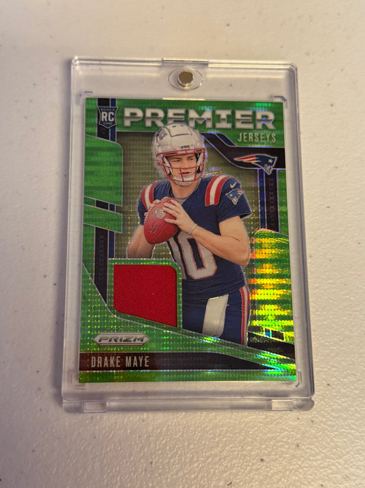 Drake Maye Green Prizm Rookie Patch