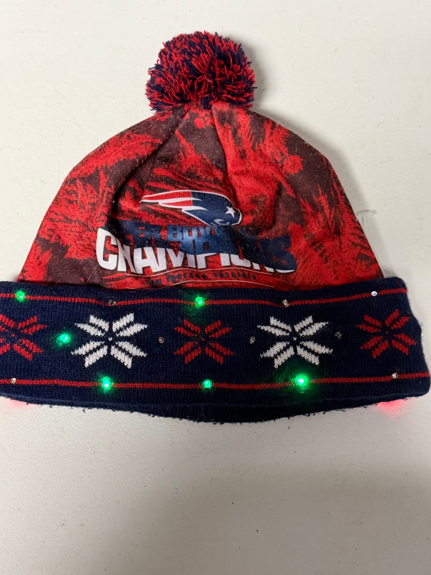 New England Patriots Light Up Super Bowl Winter Hat
