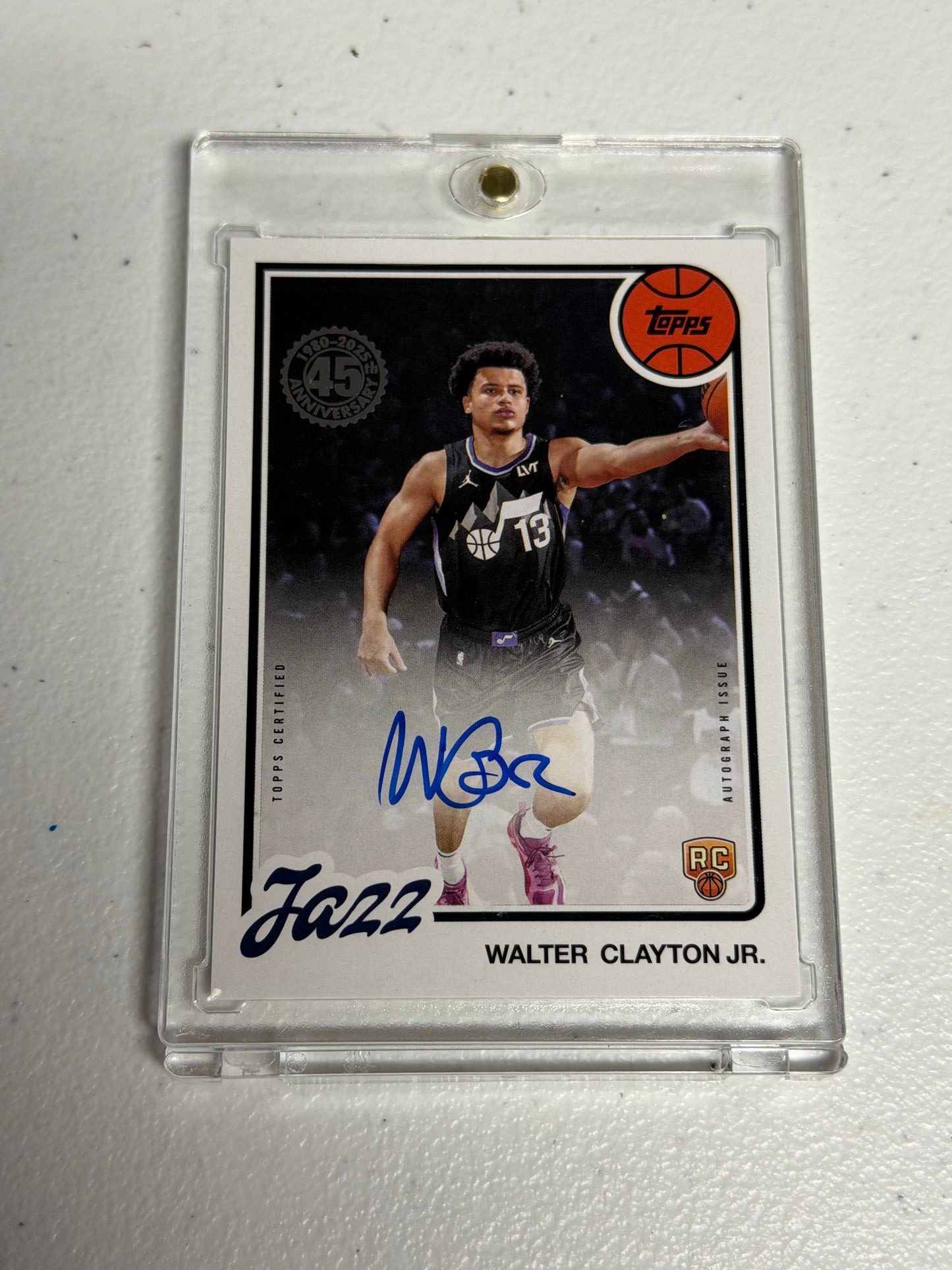 Walter Clayton Jr 45th Anniversary Rookie Auto