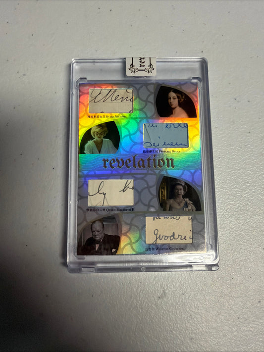 Queen Victoria, Princess Diana Queen Elizabeth II, & Winston Churchill Handwritten Relics