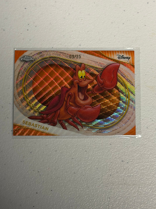 Sebastian Topps Chrome Disney Orange /25