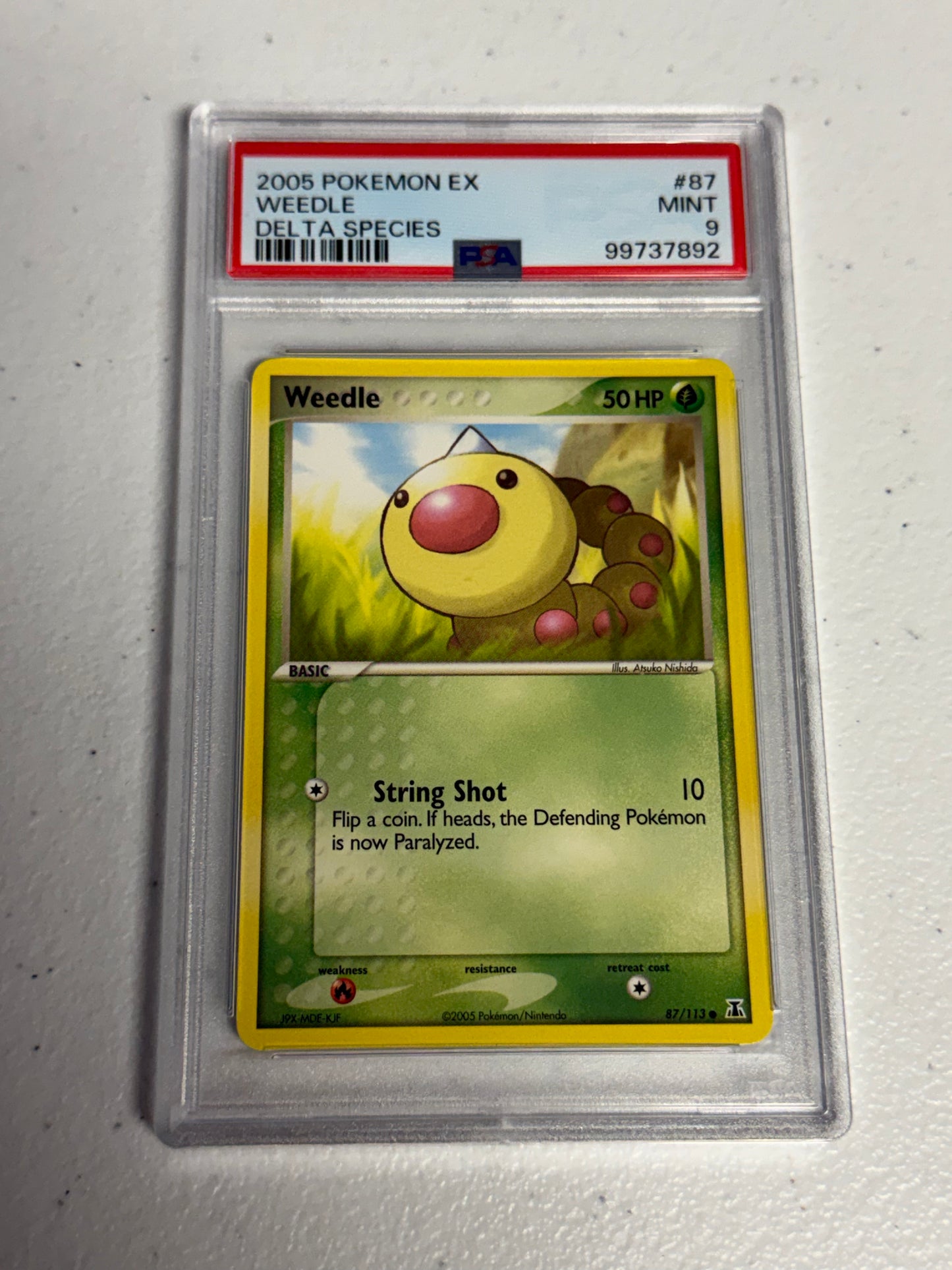 Weedle Delta Species PSA 9