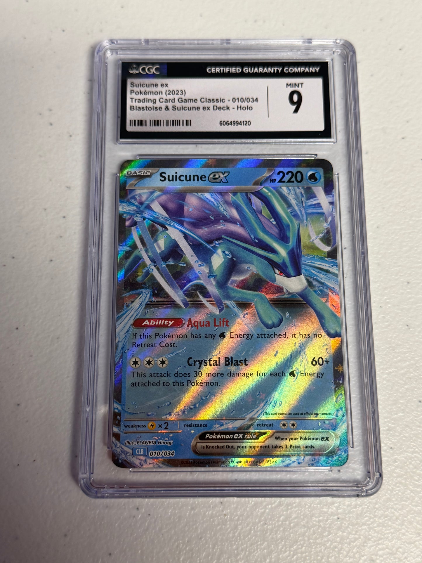 Suicune EX CGC 9
