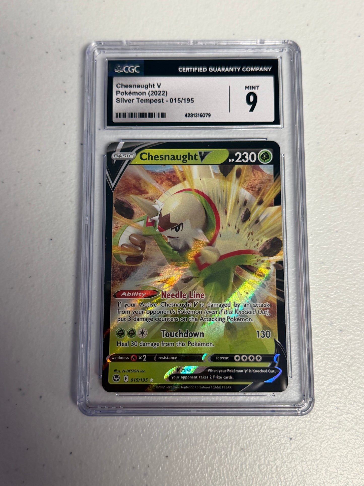 Chesnaught V Silver Tempest CGC 9