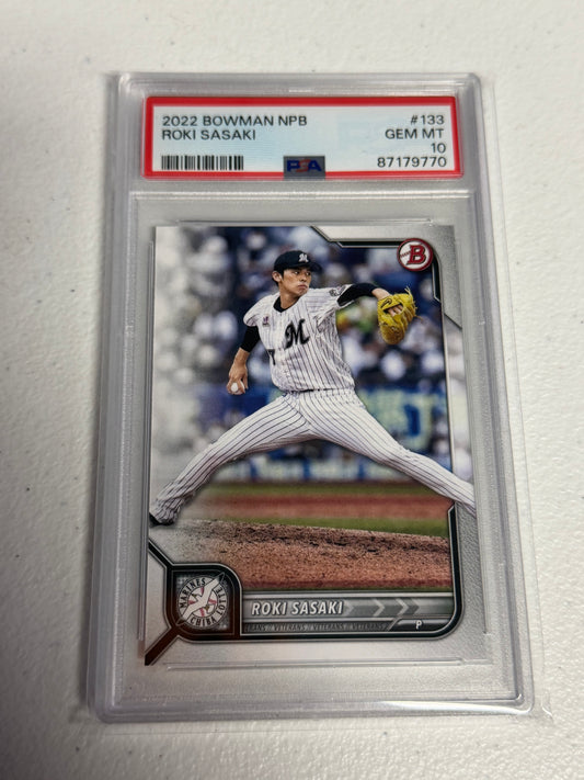 Roki Sasaki PSA 10 Rookie