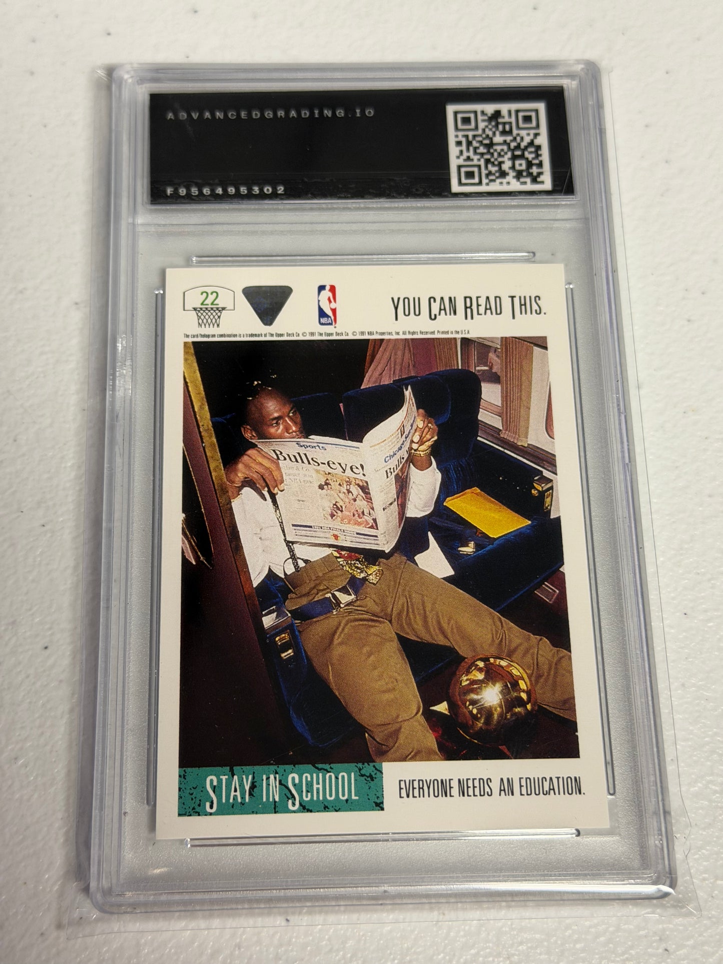 Michael Jordan “If you can read this” AG 9