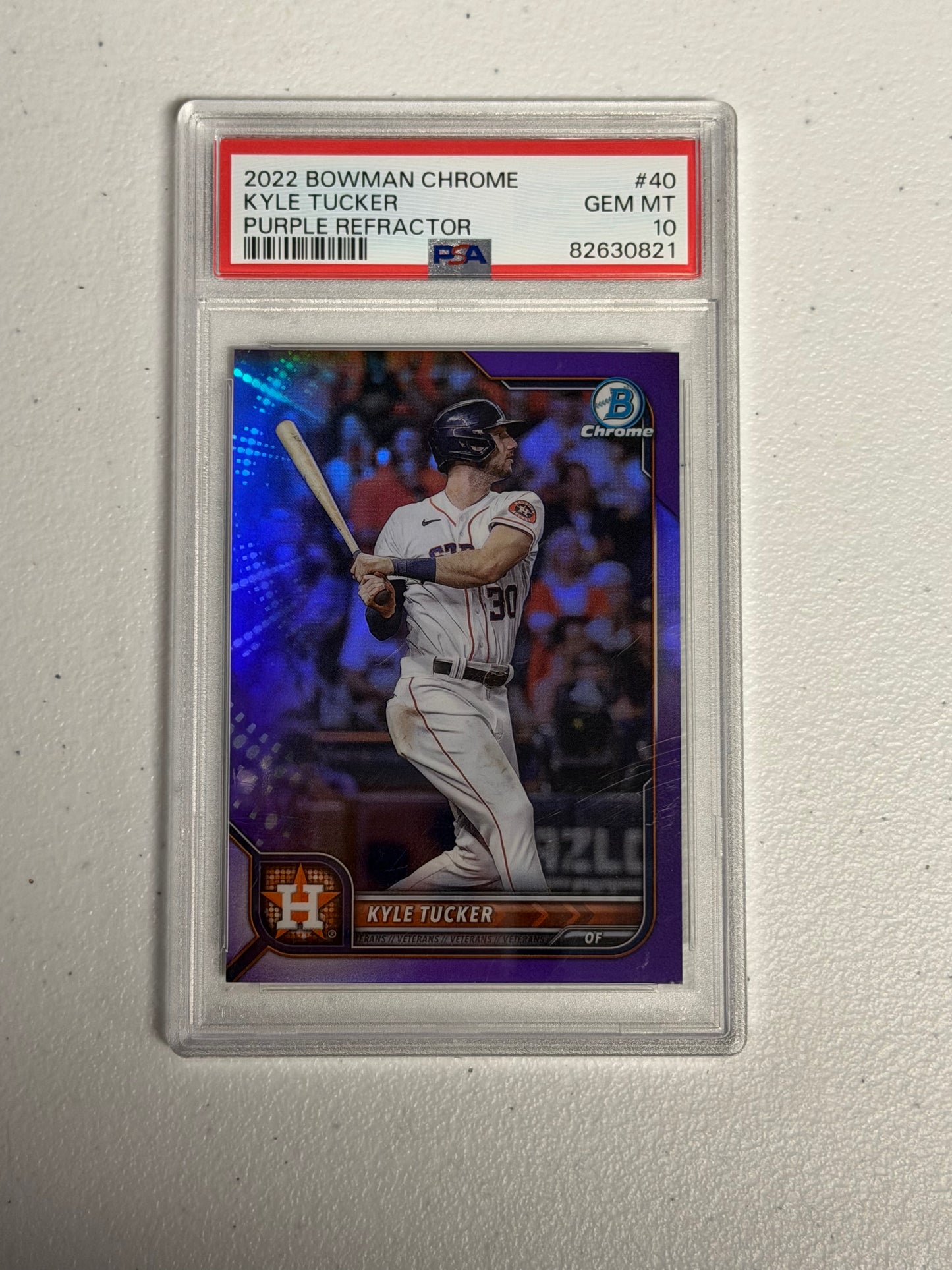 Kyle Tucker Purple /250 PSA 10