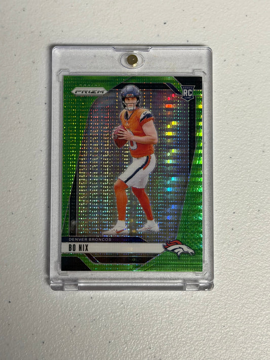 Bo Nix Green Prizm Rookie
