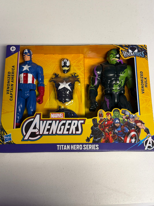 Hulk & Captain America Venomized Avengers Figures