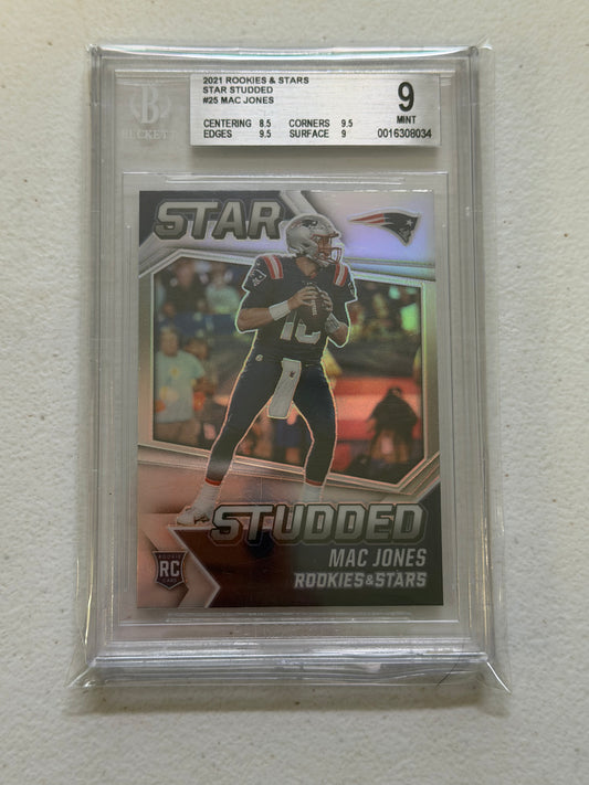 Mac Jones Star Studded RC BGS 9