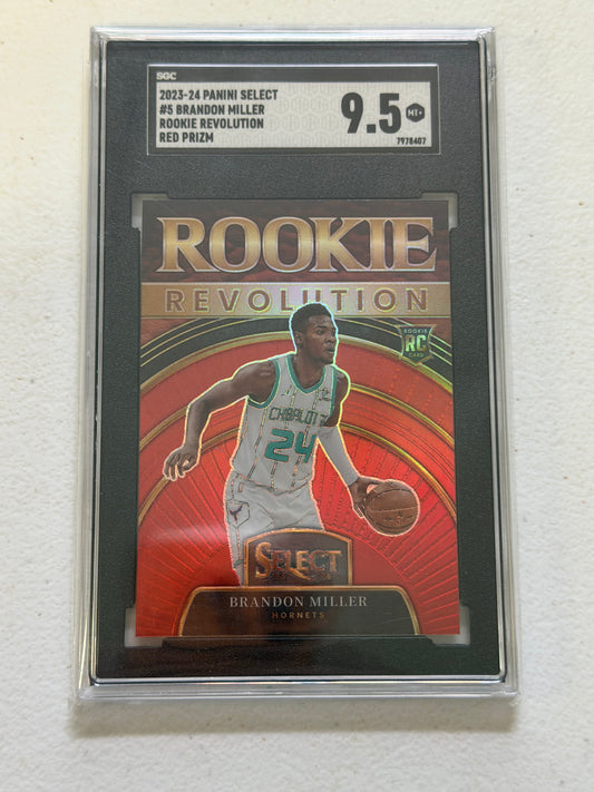 Brandon Miller Red Rookie Revolution SGC 9.5