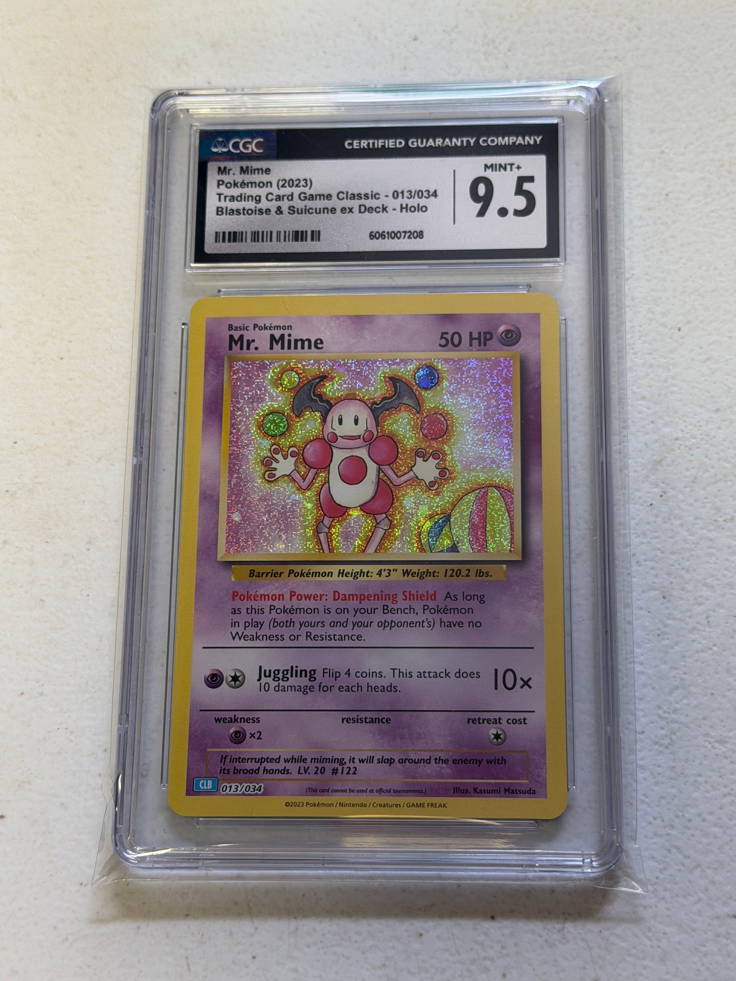 Mr. Mime EX Deck Holo CGC 9.5