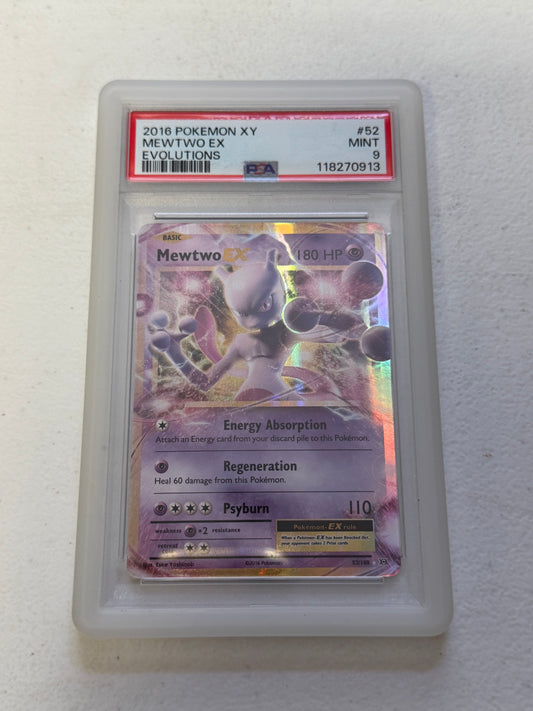 Mewtwo EX Evolutions PSA 9