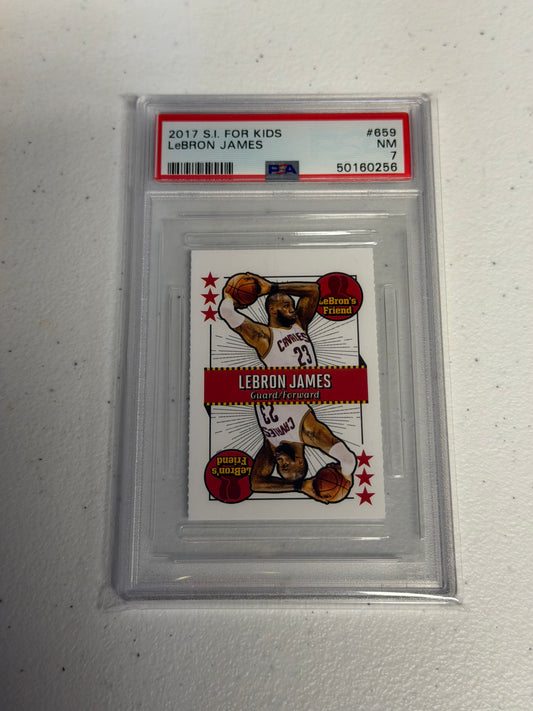 Lebron James 2017 SI for Kids PSA 7