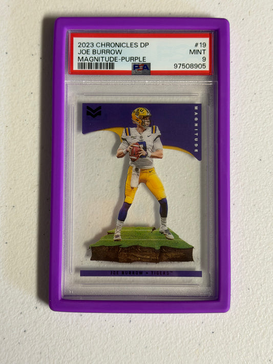 Joe Burrow Clearly Purple /49 PSA 9