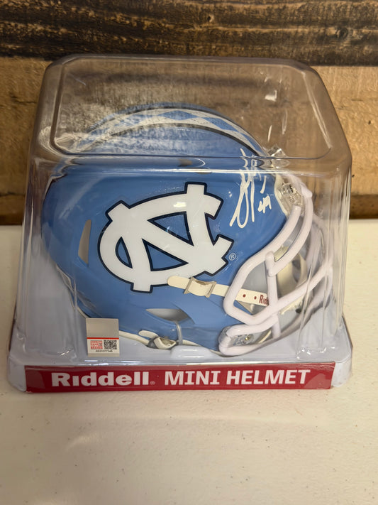 Julius Peppers Signed North Carolina Tar Heels Mini Helmet